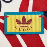グッチ × adidas アディダス 総柄 ネックボウ バンドースカーフ ホワイト マルチカラー レディース GUCCI 【中古】